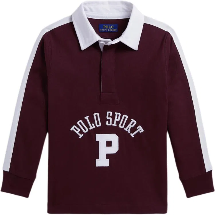 Детская футболка-поло с воротником, Polo Collar Moderate, Dark Red Gemstone, Polo Ralph Lauren