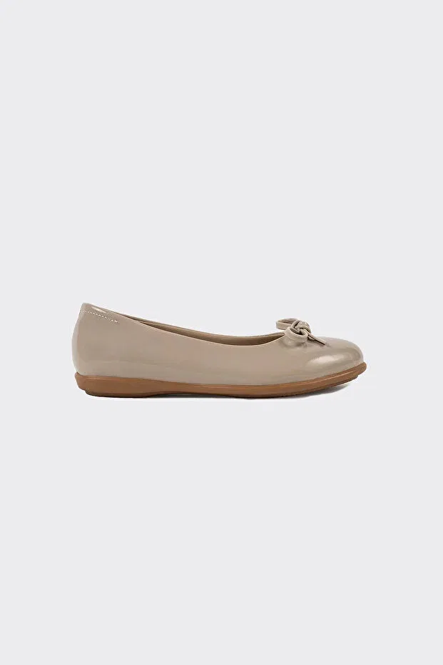 Детские балетки для девочек с блеском Panço, Beige