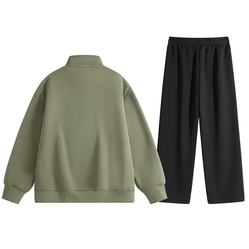 Детский комплект свитшотов с флисовой подкладкой MINISO, Navy Blue Black — фото 4