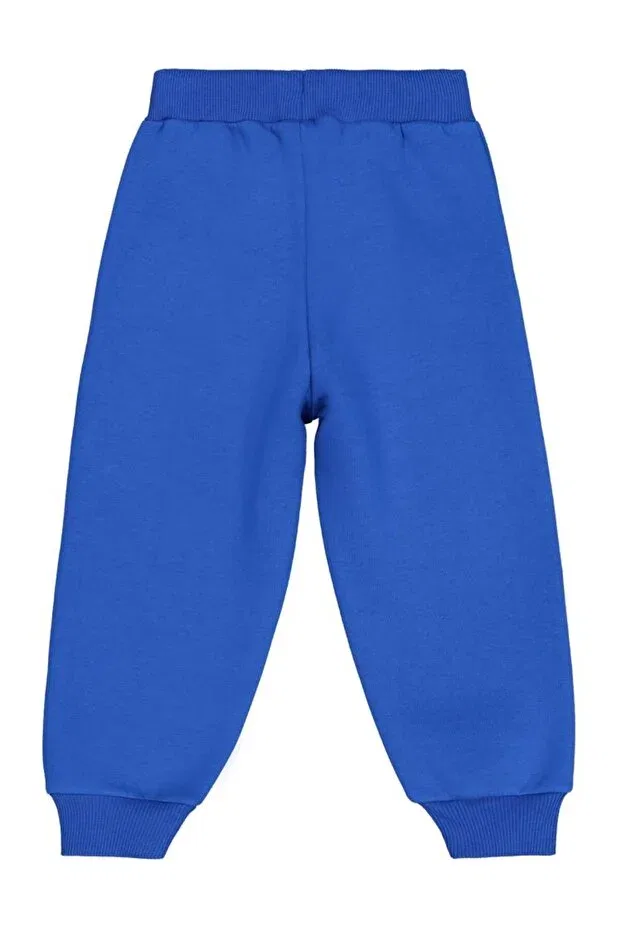 Детские спортивные штаны для мальчиков с принтом Monster Civil Boys, Saks Blue — фото 2