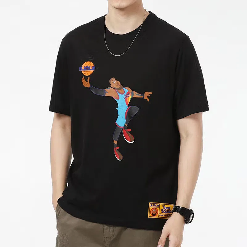 Футболка спортивная с принтом Space Jam 2 Nike, черный — фото 4