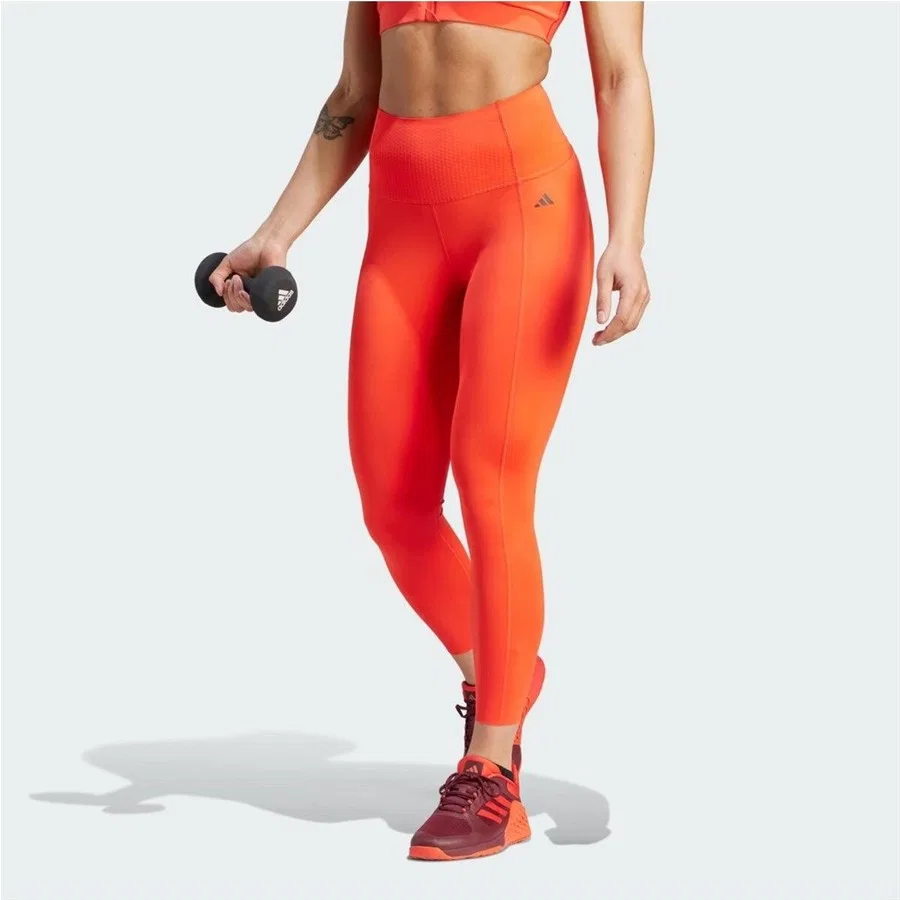 Леггинсы с длинным рукавом Optime Power 7/8 adidas, Оранжевый
