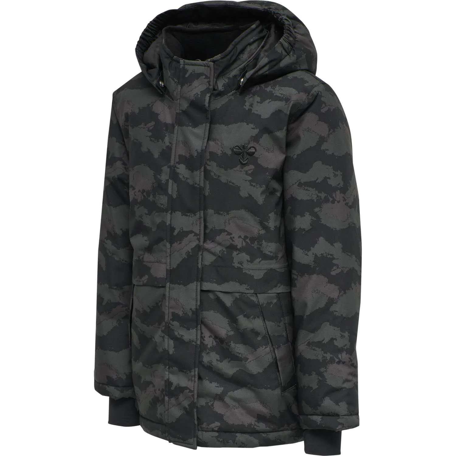 Детская куртка для мальчиков с капюшоном hmlUrban Jacket Hummel, Olivgrun Schwarz