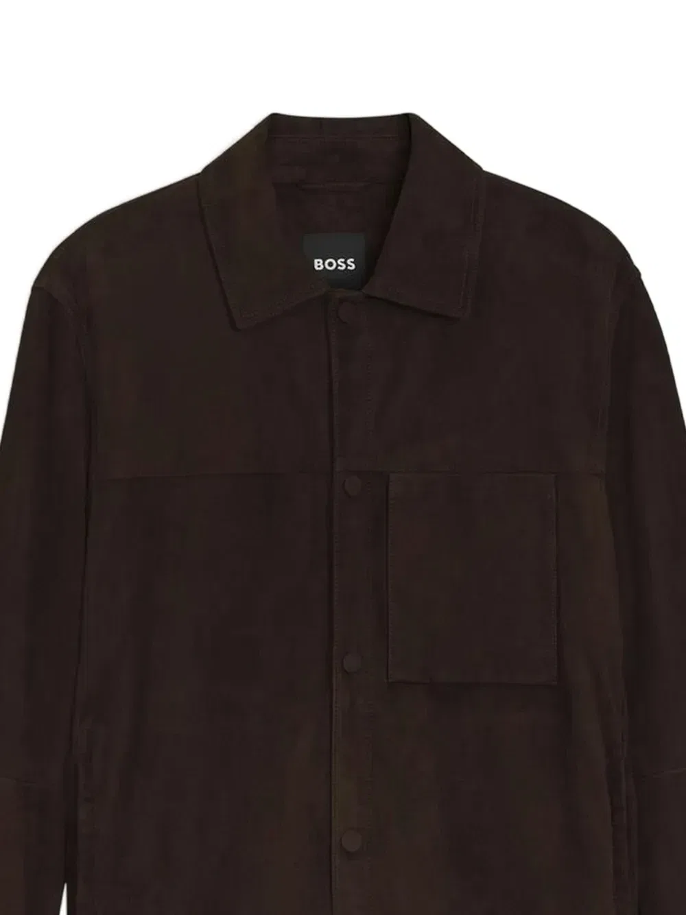 Куртка с замшевыми вставками Boss, коричневый — фото 2