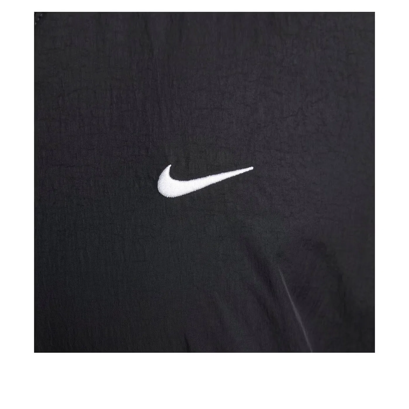 Куртка ветровка с логотипом Solo Swoosh Nike, черный — фото 3
