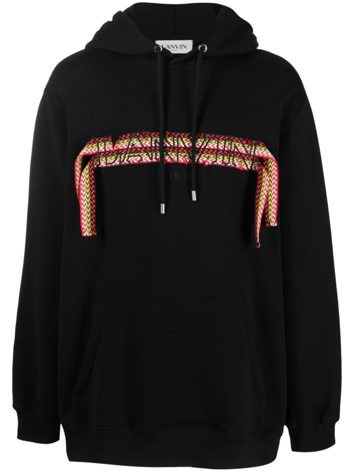 

Lanvin худи оверсайз с логотипом, черный