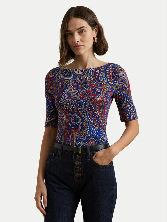

Облегающая блузка 200957613001 Lauren Ralph Lauren, мультиколор