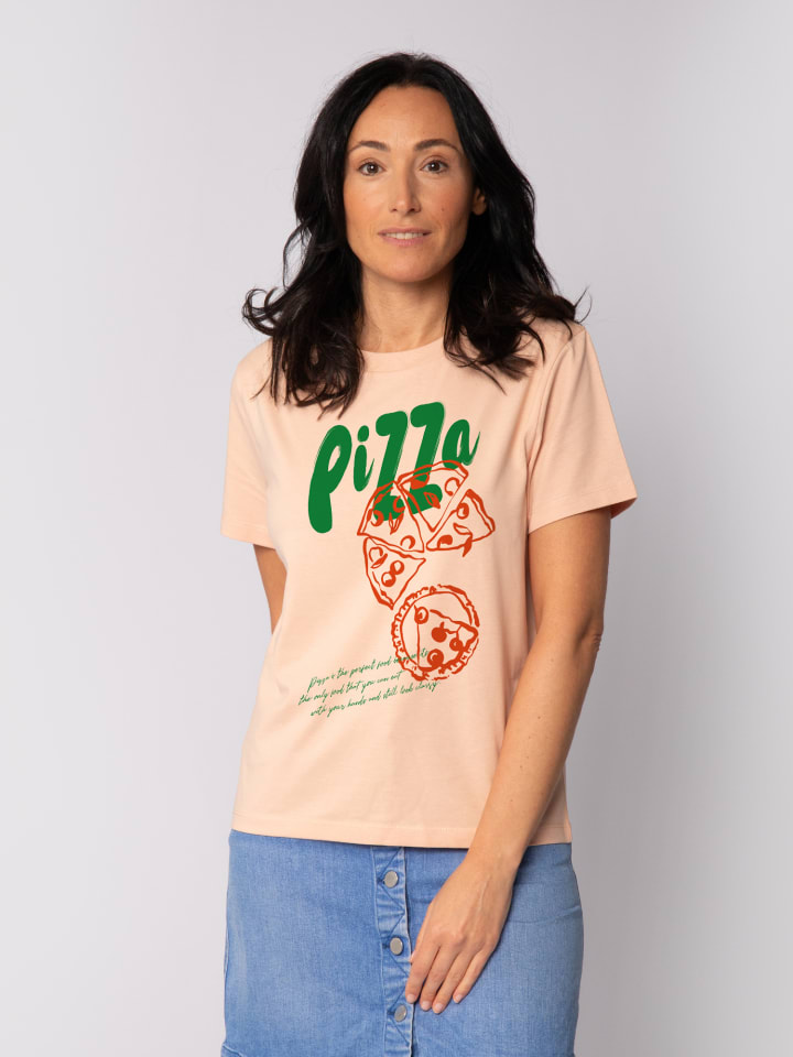 

Футболка wat Apparel T-Shirt Pizza, цвет Fraiche Peche