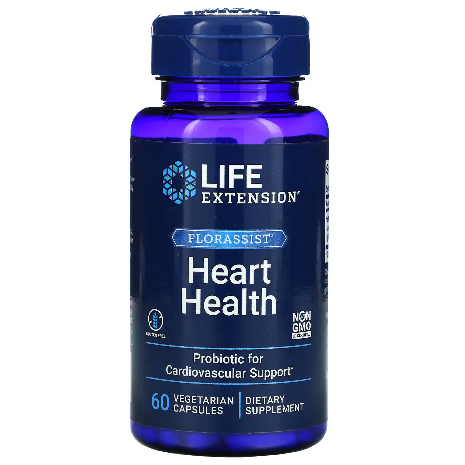 

Life Extension, Florassist, для здоровья сердца, 60 растительных капсул