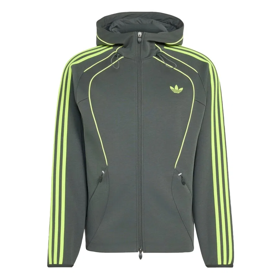 Худи на молнии ADIDAS ORIGINALS Teamgeist 26 цвета Apple, Пихта
