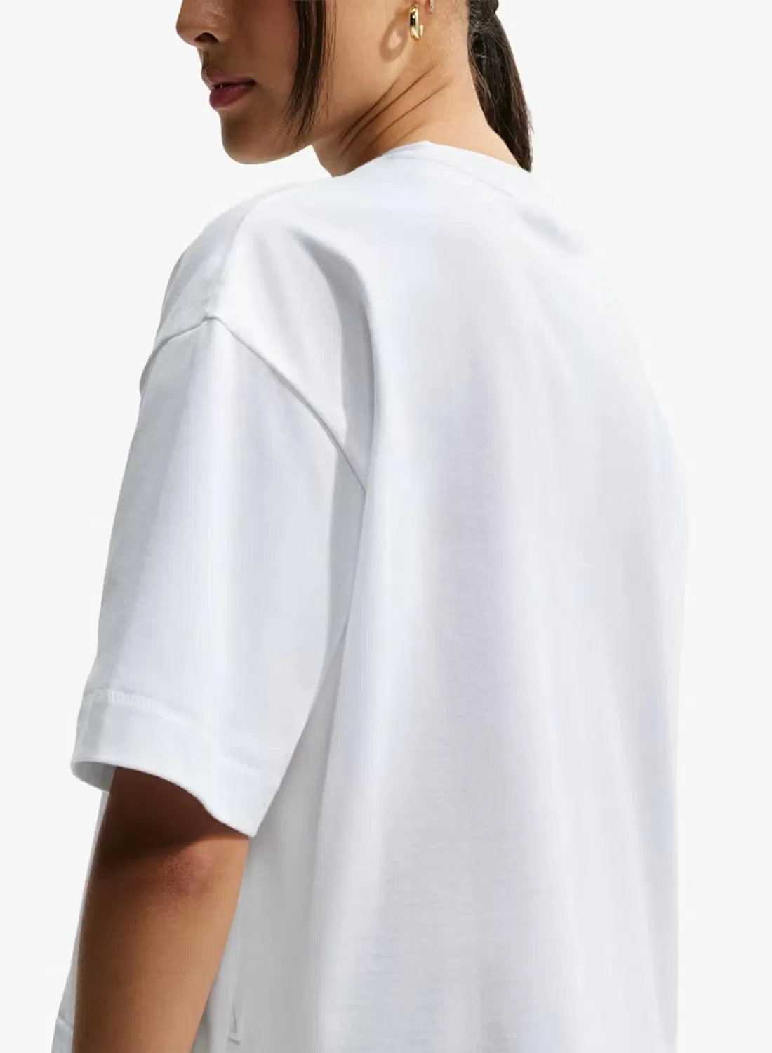 Футболка с принтом W Nsw Luxe Ss Tee Boxy Fa26 Nike, белый — фото 2