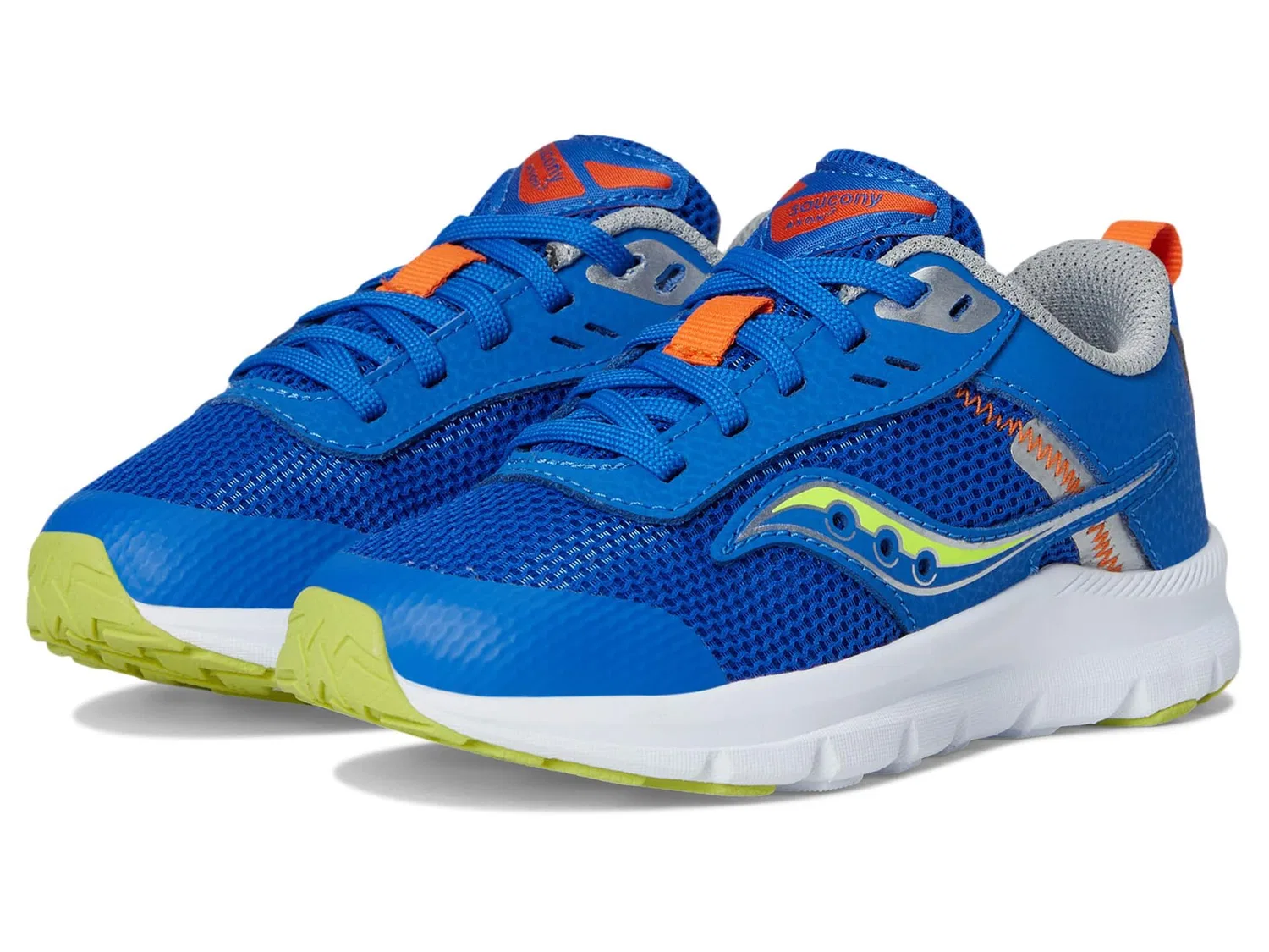 Детские кроссовки для мальчиков с кожаным верхом Axon Kdz Saucony, Blu Cedro