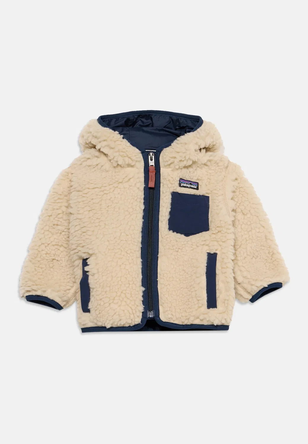 Ретро худи унисекс - куртка для активного отдыха Patagonia, Dark Natural/New Navy