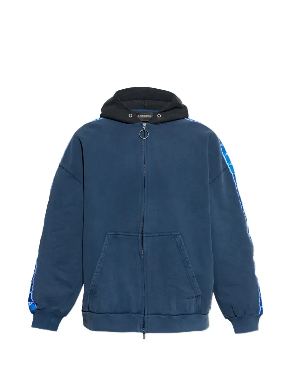 Худи на молнии Balenciaga, синий