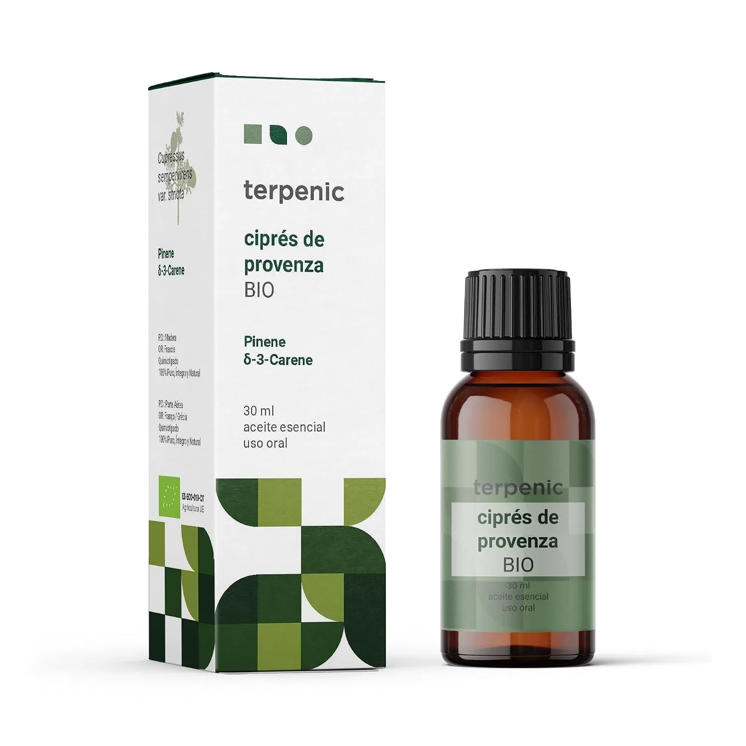 Органическое эфирное масло Cipres, Terpenic Labs, 30 мл