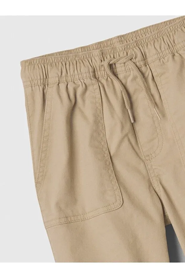Детские брюки для мальчиков прямого кроя Basics Gap, Beige — фото 2