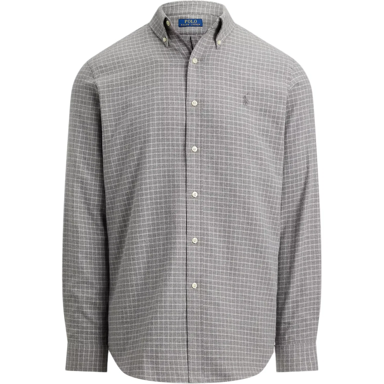 Мужская рубашка с длинным рукавом Gray Heather & Ecru Polo Ralph Lauren
