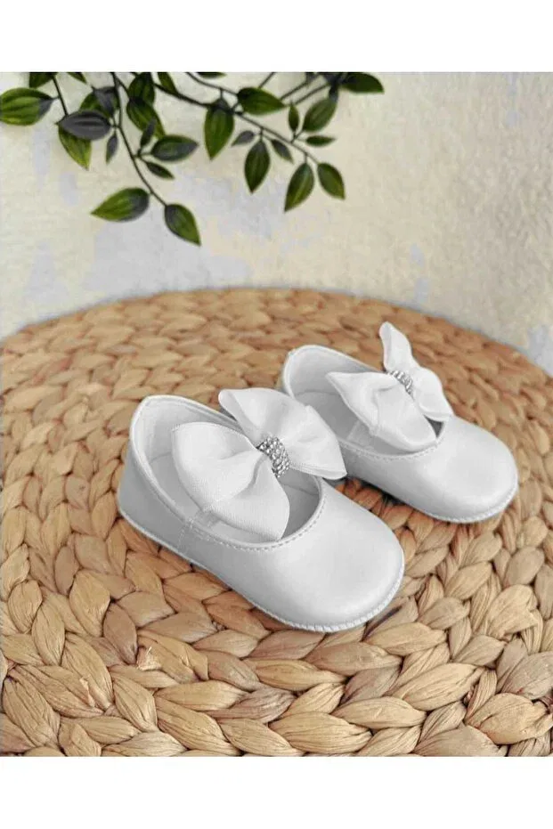 Детские пинетки для девочек с принтом Hira Kids Collection, White — фото 2