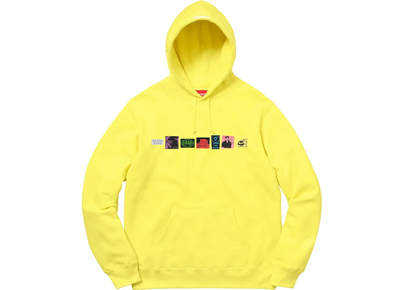 Мужской худи с принтом Supreme Sweatshirt, Lemon
