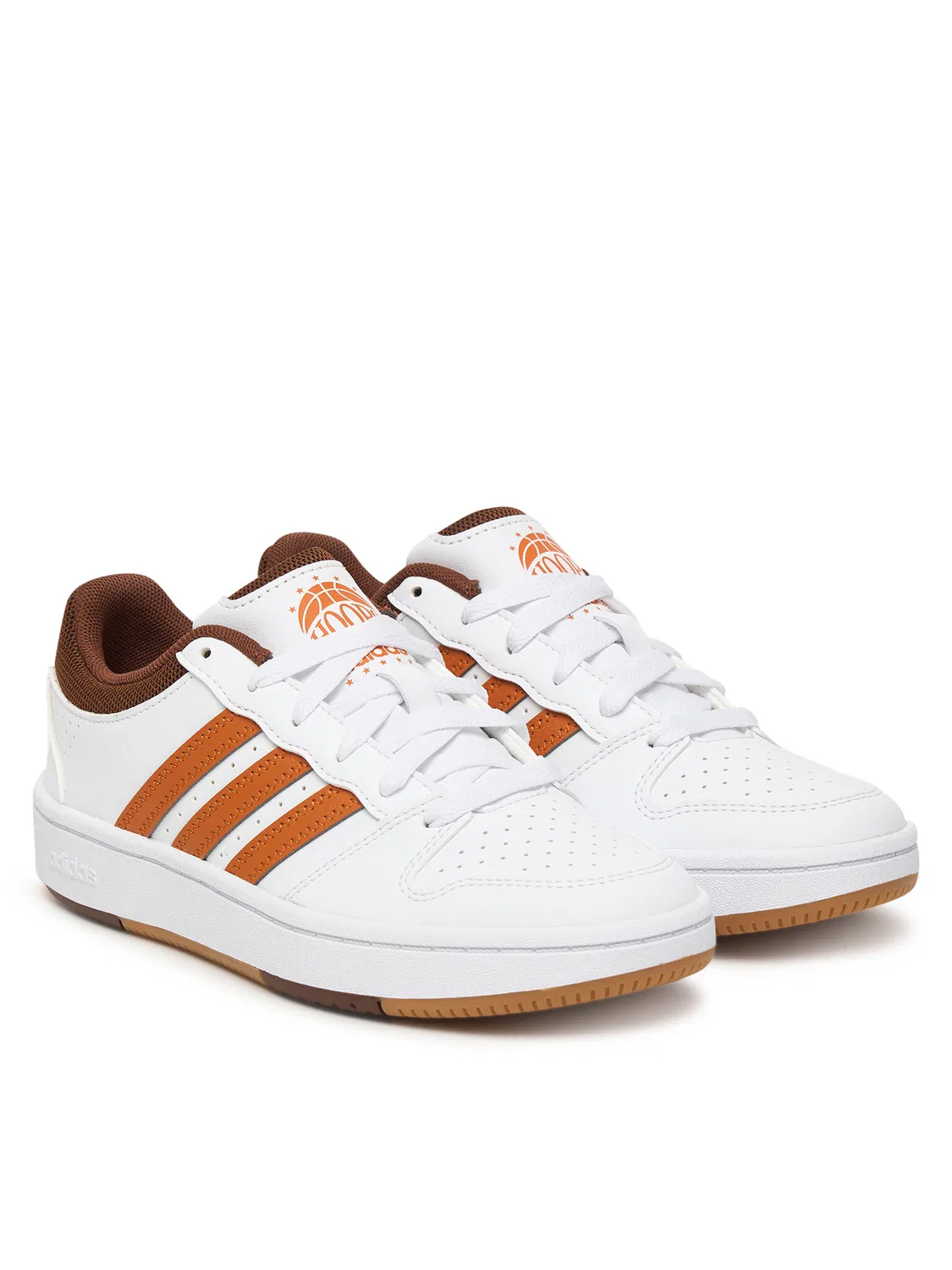 Кроссовки для мальчика Hoops Classic Adidas, белый — фото 2