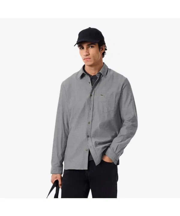 Рубашка фланелевая елочка Lacoste, мужская