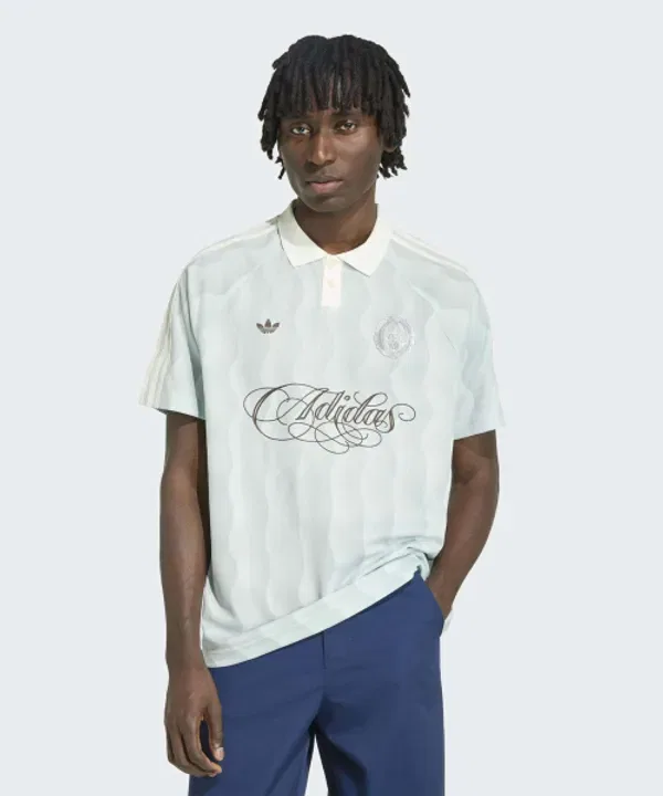 Футболка с коротким рукавом, летняя, Adidas, шалфей