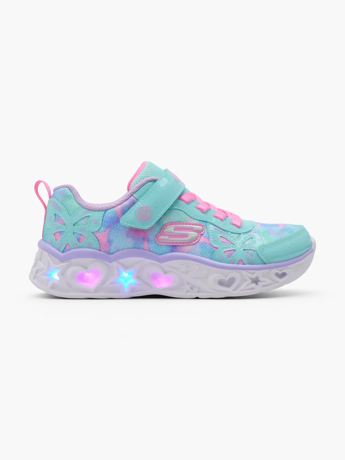 Детские кроссовки со светодиодами Skechers KAYLEIGH 3, цвет Turquoise