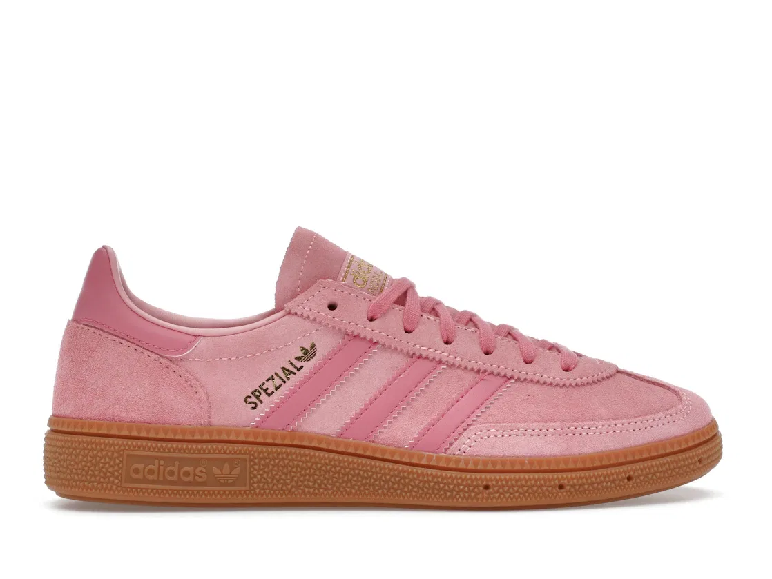 Детские кроссовки с замшевым верхом Adidas Handball Spezial, Glow Pink/Rose Tone/Gum 3