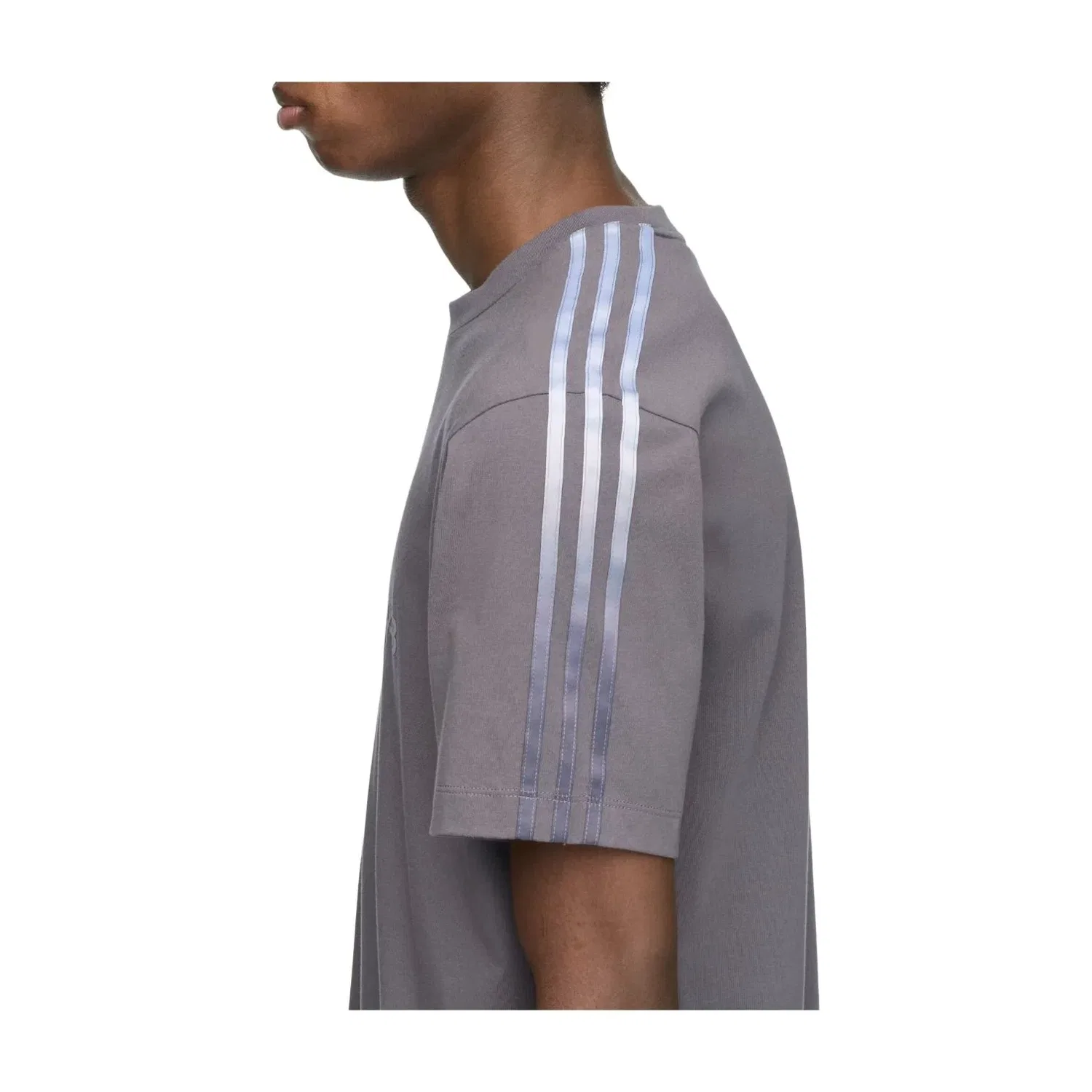 Мужская футболка с градиентным принтом Adidas x Y-3 Gradient Stripes T-shirt Ку2250, серый — фото 4