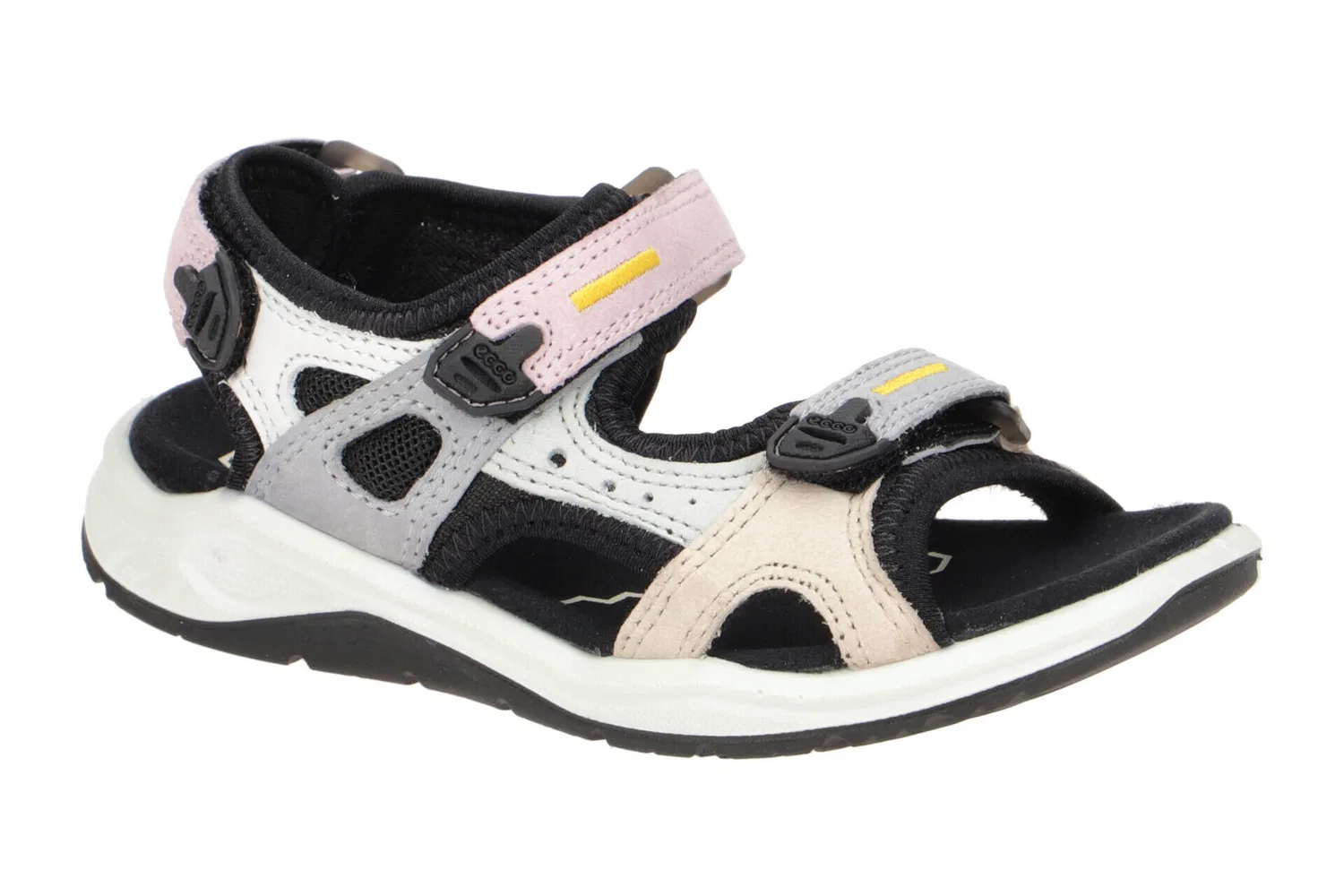 Детские сандалии для девочек с закрытым носком X-TRINSIC Ecco, Multicolor Blossom Rosa