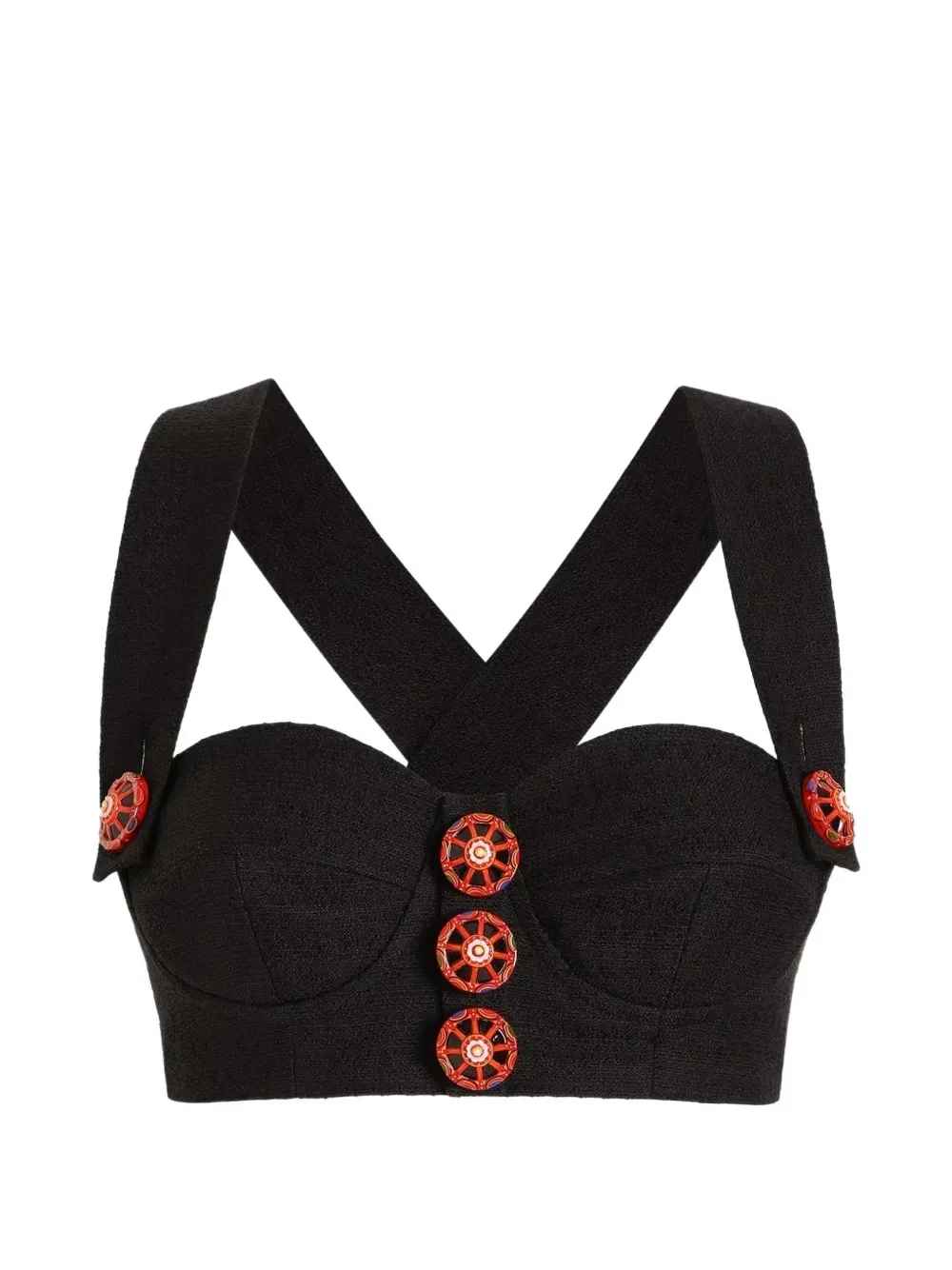 Топ из ткани Dolce & Gabbana, черный