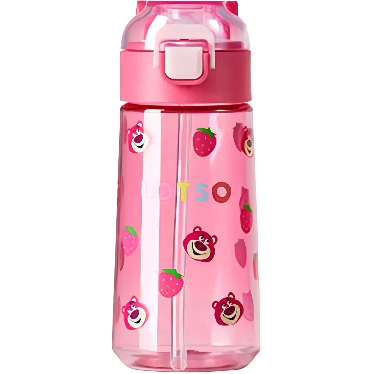 Детский стакан с трубочкой 470 мл Strawberry Bear Disney, Multicolor