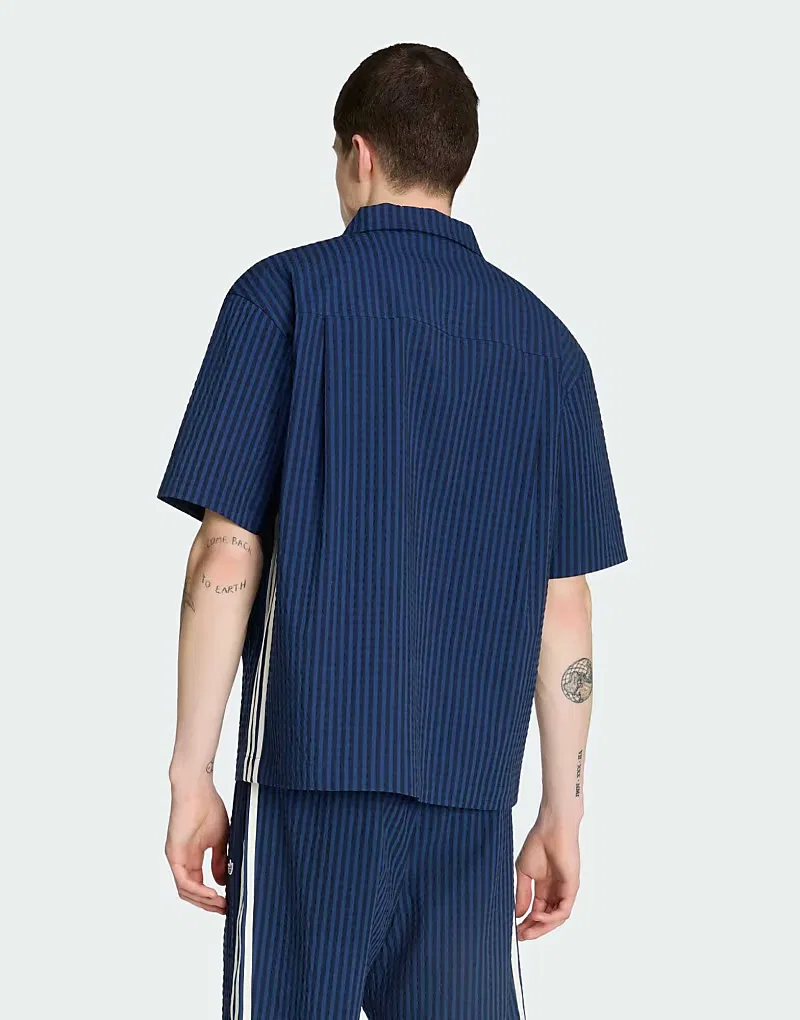 Футболка Adidas Originals Resort 2-в-1, темно-синий/темно-синий — фото 2