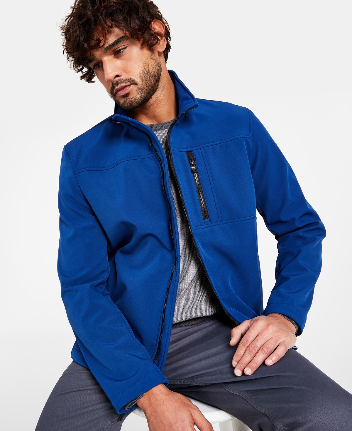 

Мужская куртка infinite stretch soft shell Calvin Klein, мульти, Синий, Мужская куртка infinite stretch soft shell Calvin Klein, мульти