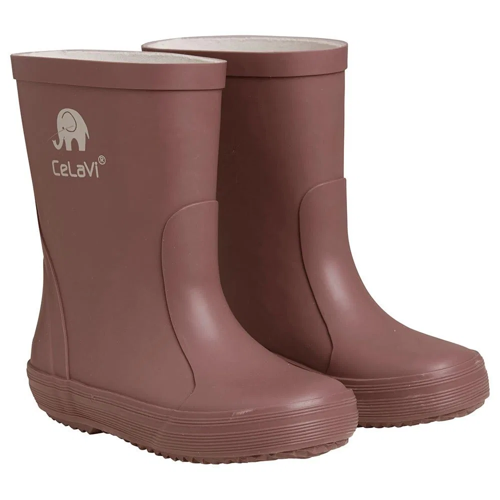 Детские резиновые сапоги Basic Wellies - Solid Celavi, Turtle Shell