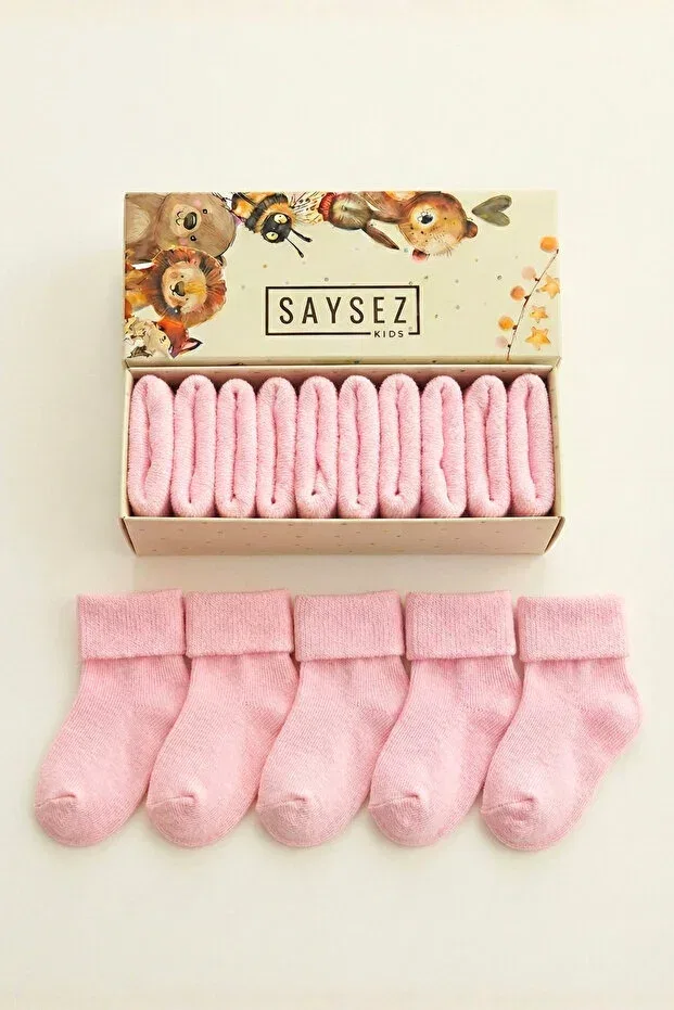Детские носки из органического хлопка для новорожденных Saysez, Pink