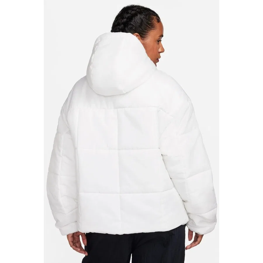 Женский пуховик с капюшоном Therma Fit Classic Puffer Nike, Белый — фото 2