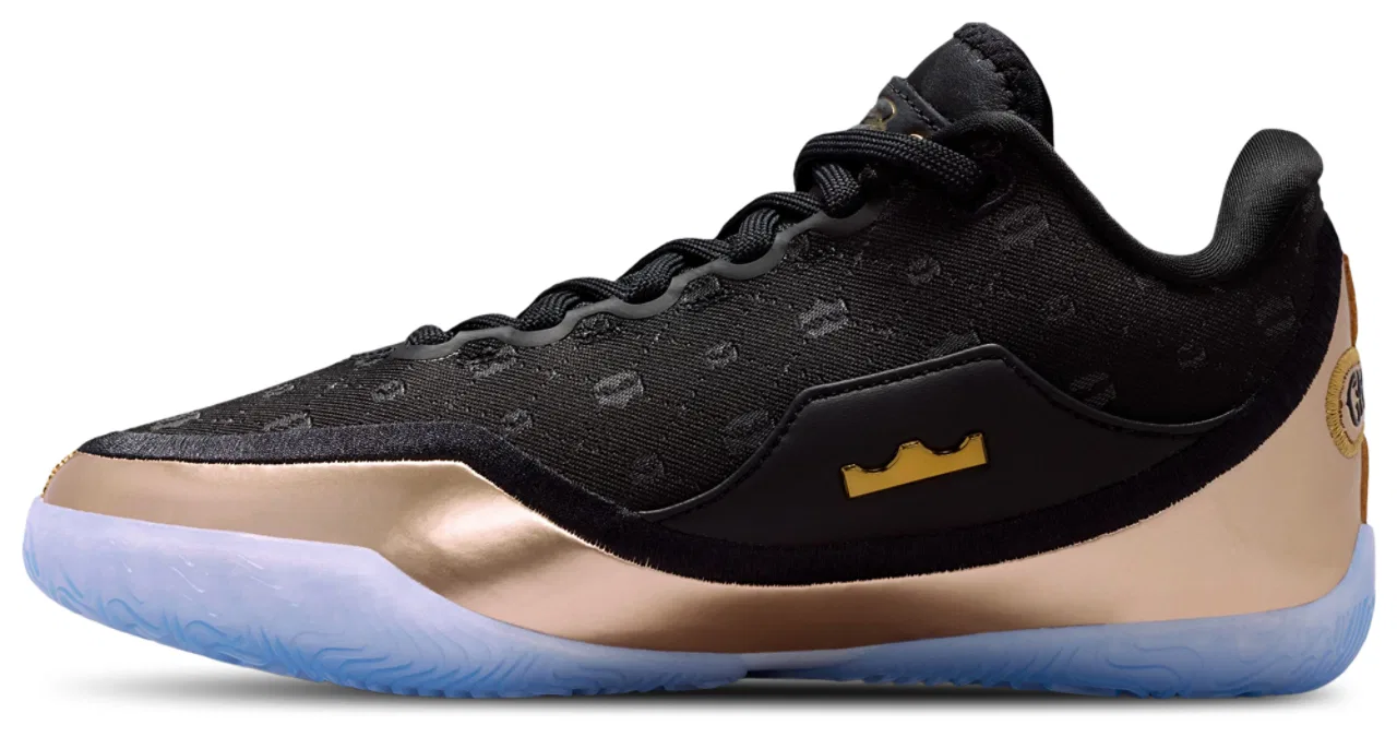 Кроссовки для мальчиков LeBron XXIII Nike, цвет Black/Metallic Gold — фото 2