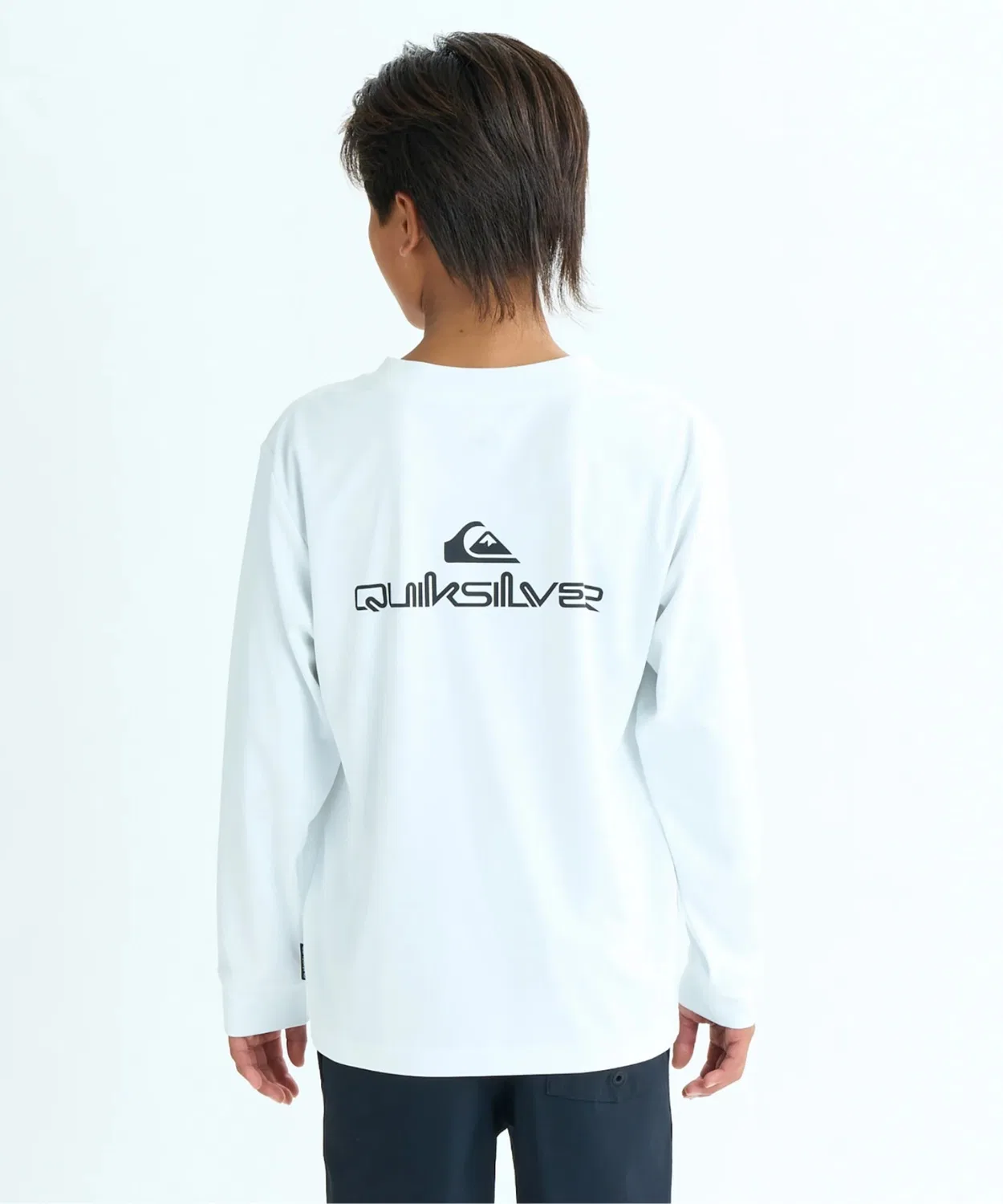 Рашгард с длинным рукавом Quiksilver DOUBLE LOGO LS YOUTH, из полиэстера, черный — фото 3