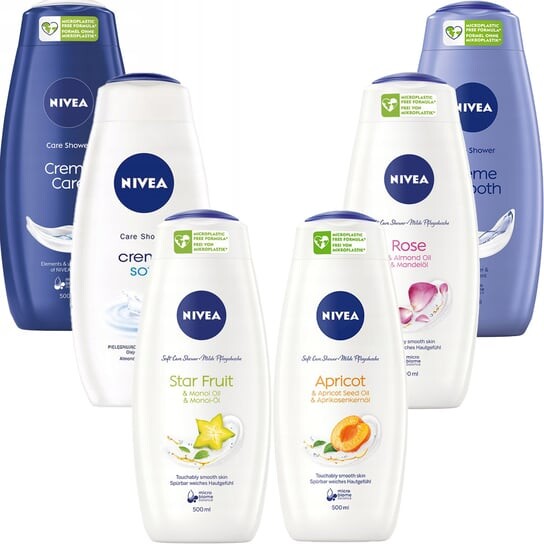 

Набор женских гелей для душа 6 х 500мл NIVEA