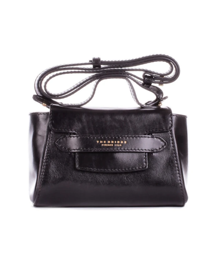 

Черная сумка через плечо с логотипом на передней части The Bridge, черный