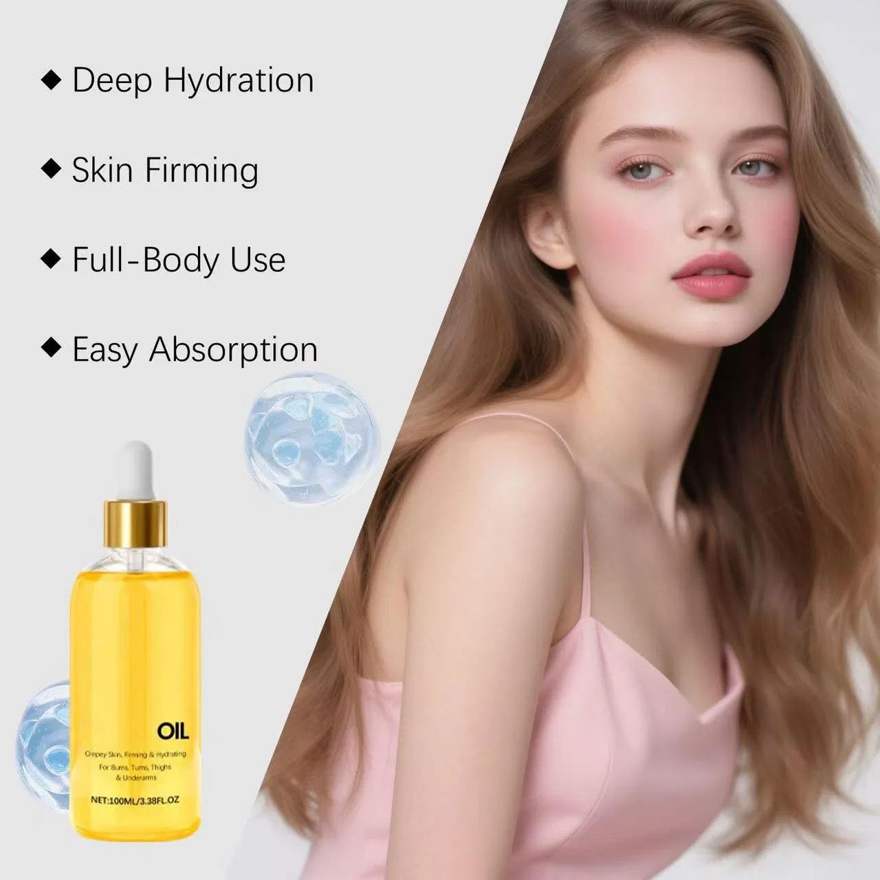 Косметическое масло для тела Silk Body Oil, JIAOY, набор 2 шт., 100 мл, 2PCS — фото 4