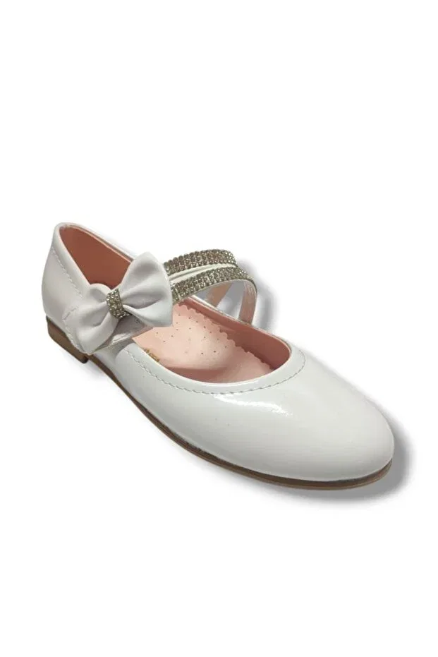 Детские балетки для девочек из кожи Iremsu, White