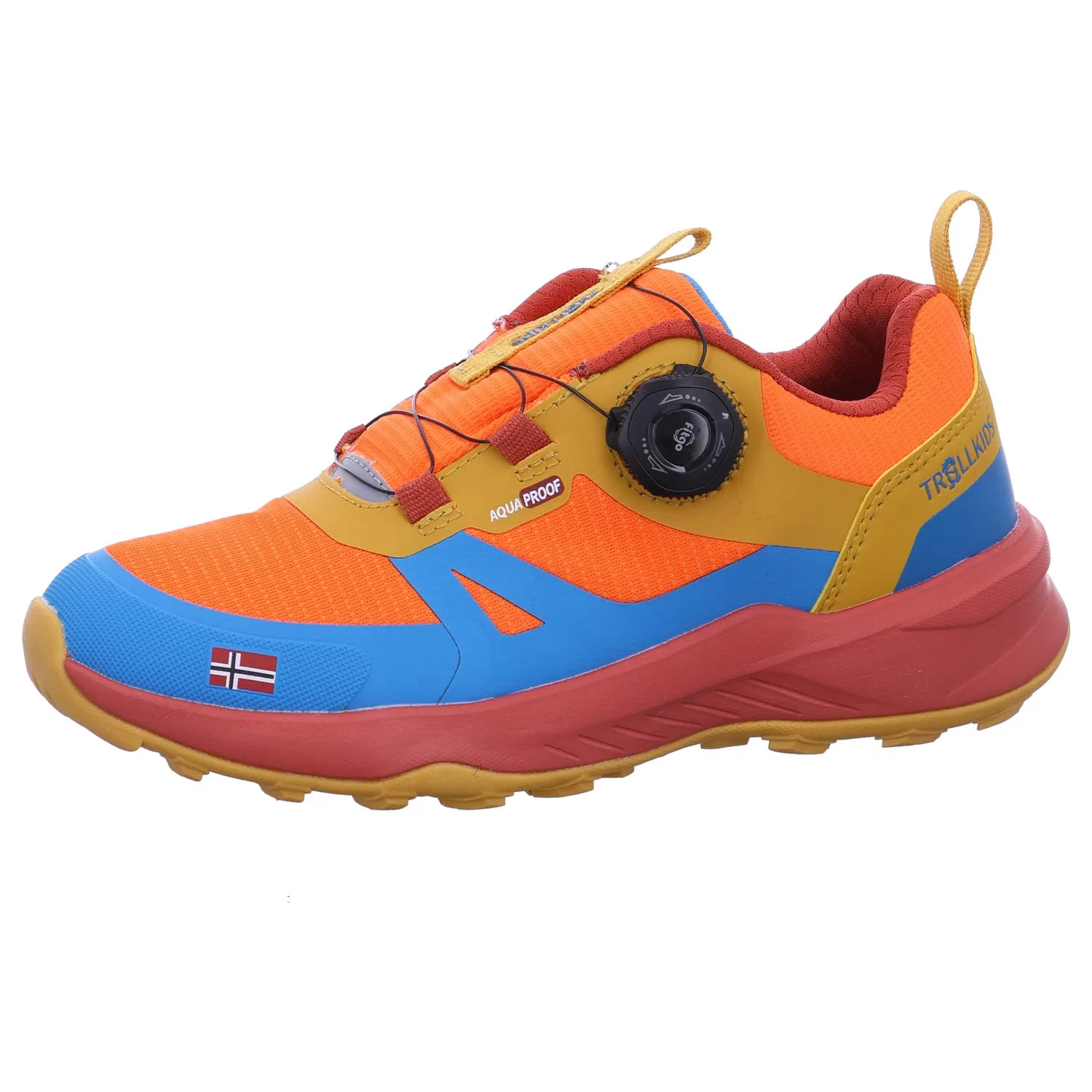 Кроссовки низкие Trollfjord Hiker Low Trollkids, оранжевый