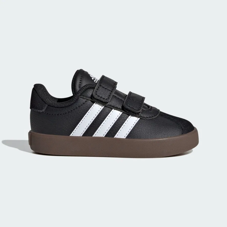 Детские кроссовки с липучками Sportswear ID9156 VL Court 3.0 adidas, Черно-белый