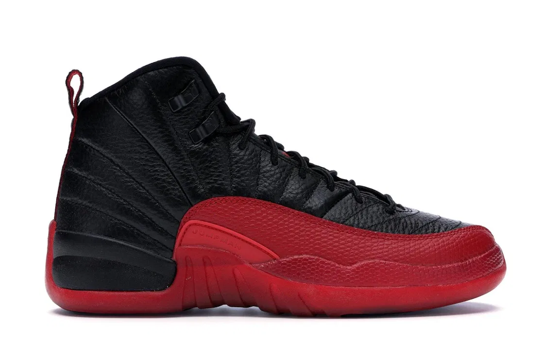 Детские кроссовки с принтом Jordan 12 Retro Jordan, Black/Varsity Red