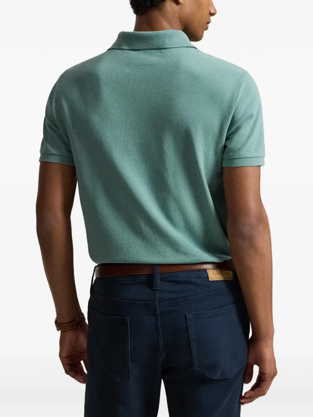 Рубашка-поло с вышивкой Pony Polo Ralph Lauren, зеленый — фото 4