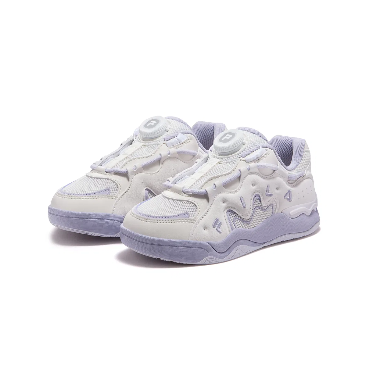 Кроссовки для скейтбординга Heritage FHT FILA KIDS, Snow White/Lavender Blue — фото 4
