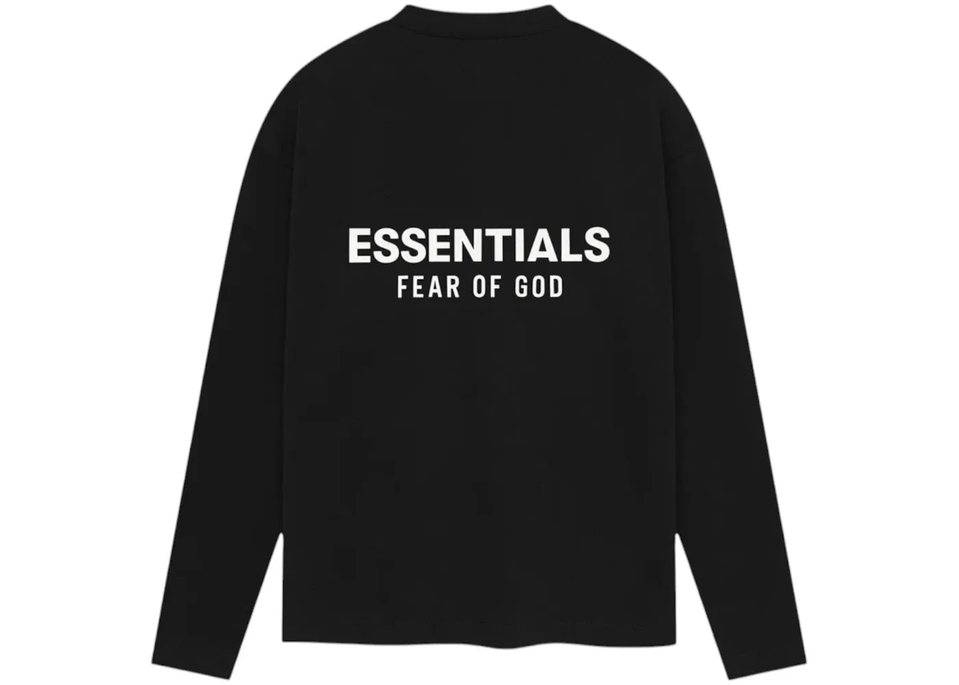Мужская футболка с длинным рукавом Fear of God Essentials Tee, Jet Black — фото 2