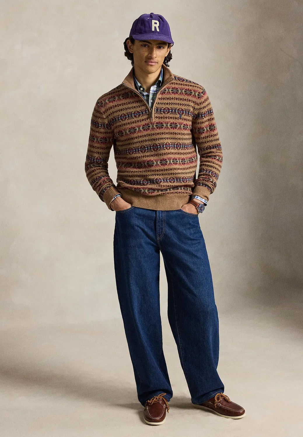 Шерстяной свитер с высоким воротником в стиле Fair Isle Polo Ralph Lauren, Multi Combo — фото 2